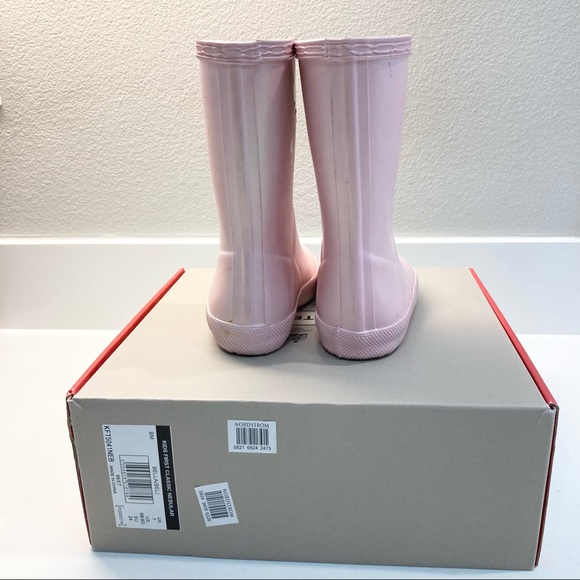 Hunter First Classic Pink (Bella) Rain Boots 8B/9G - Picture 4 of 9